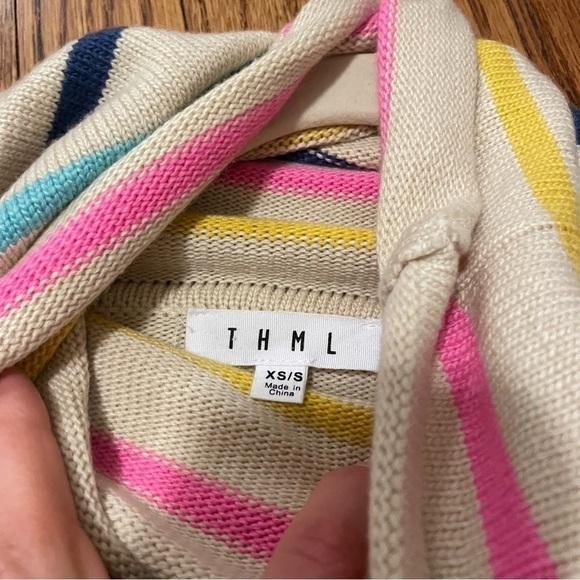 NWOT Women’s THML striped poncho. Size: XS/S - Picture 3 of 4